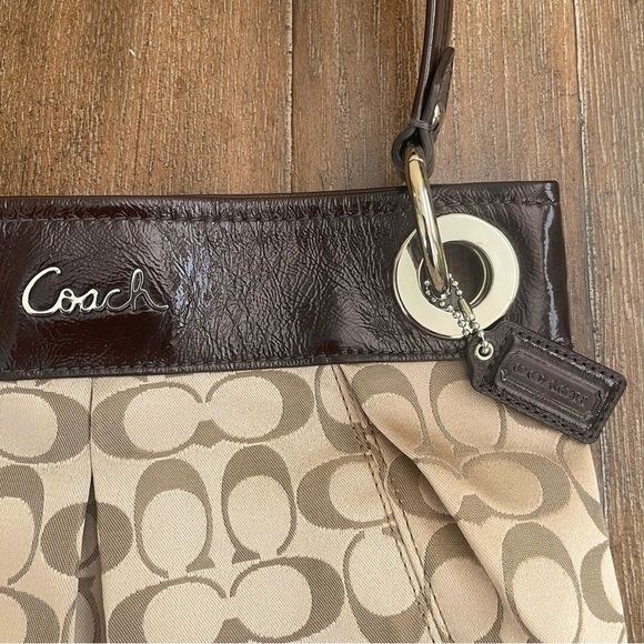 Coach Brown Hobo Bag Baguette Bag Shoulder Crossbody Y2K 90’s - Picture 2 of 10